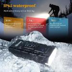 Bike Lights for Night Riding Front and Back 1200 Lumen 6H Spot/Flood/Combo 3 Beams Bike Headlight Aluminum Mounts VASTFIRE USB-C Rechargeable Display Power Bank Gopro Mount