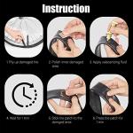 Dexnoca Bike Tire Repair Kit - Bycicle Inner Tube Puncture Patch Kits with 32PCS Vulcanizing Patches,Metal Rasp, for Motorcycle BMX Cycling MTB Road Mountain Bicycle (Yellow)