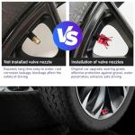 Ziciner 5 PCS Crown Tire Valve Stem Caps, Leak-Proof Tire Air Valve Stem Covers with O Rubber Seal, Universal Vehicle Stem Caps for Cars, SUVs, Trucks, Motorcycles, Bicycles (Red)