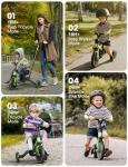 besrey 5 in 1 Toddler Bike with Parent Steering Push Handle, Tricycles for 1-3 Years Old Girls and Boys, Foldable Kids Push Tricycle, Toddler Trike with Removable Pedals, Height Adjustable Seat