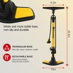 TOOLITIN High-Pressure Floor Bike Pump with Gauge