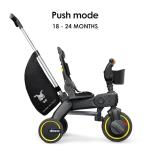 5-in-1 Foldable Toddler Tricycle - Nitro Black