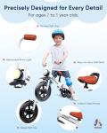 KRIDDO 2-in-1 Kids Balance Bike and Tricycle