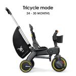 5-in-1 Foldable Toddler Tricycle - Nitro Black