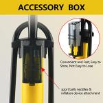 TOOLITIN High-Pressure Floor Bike Pump with Gauge