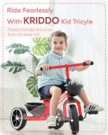 KRIDDO Kids Tricycle for Ages 2-4, Red