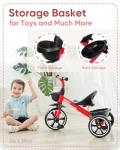 KRIDDO Kids Tricycle for Ages 2-4, Red