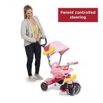 4-in-1 Pink Tricycle for Toddler Fun