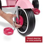 4-in-1 Pink Tricycle for Toddler Fun