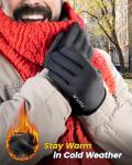 FEWTUR Heated Gloves for Winter Cycling - Touchscreen