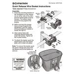 Schwinn Quick Release Wire Bike Basket - Black