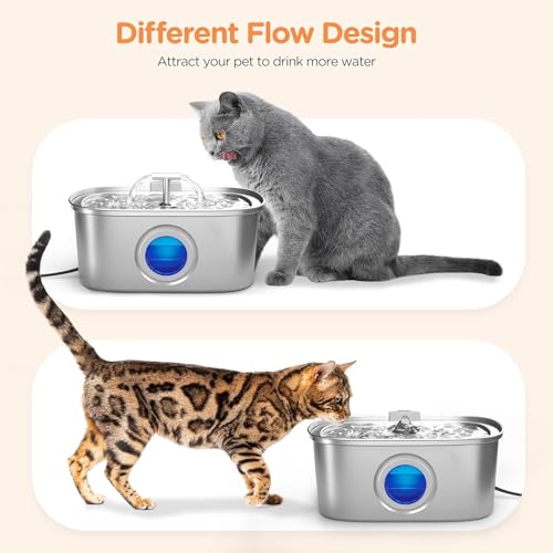 Stainless Steel Cat Water Fountain: Automatic Pet Dispenser