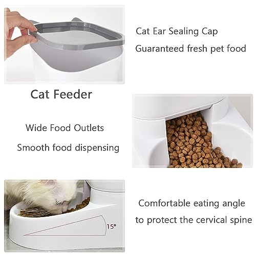 Automatic Cat Feeder and Water Dispenser Set