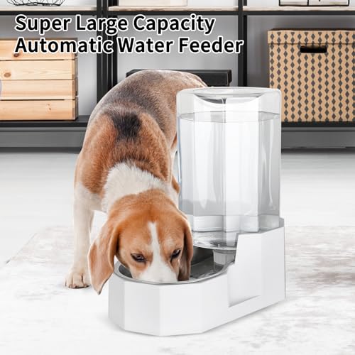 RIZZARI Stainless Steel Automatic Gravity Pet Waterer for Cats