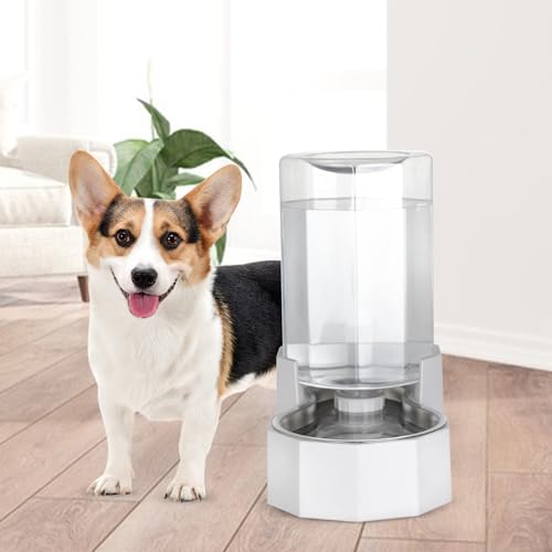RIZZARI Stainless Steel Automatic Gravity Pet Waterer for Cats