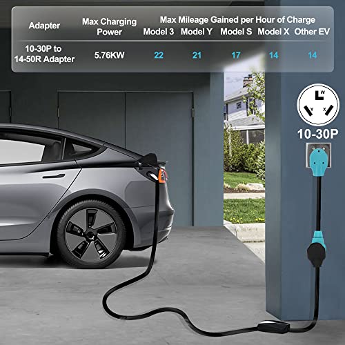 NEMA 10-30P to 14-50R EV Adapter Cord