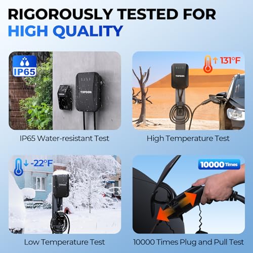 WiFi-enabled Level 2 EV Charger, 40Amp