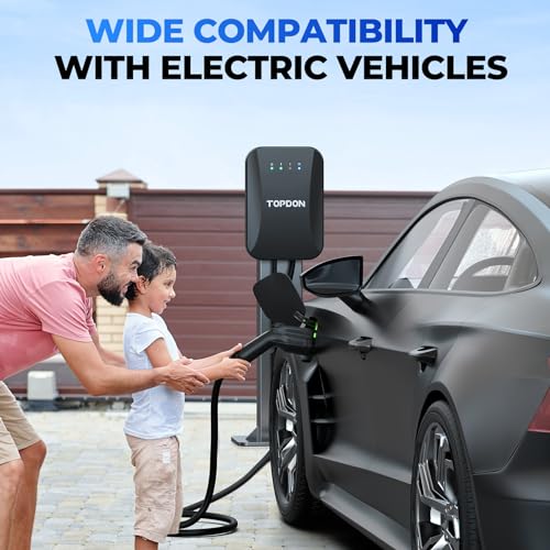 WiFi-enabled Level 2 EV Charger, 40Amp