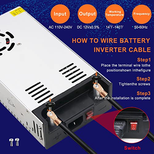 EAGWELL AC to DC Converter 600W