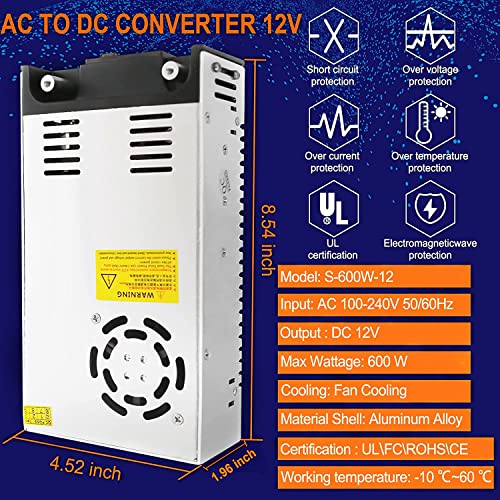 EAGWELL AC to DC Converter 600W