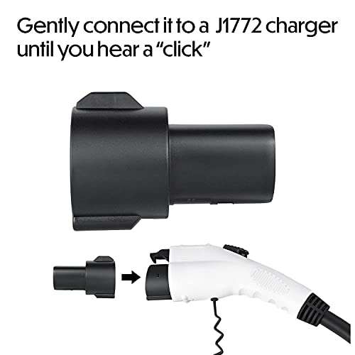 Tesla-Compatible 60A J1772 Charging Adapter (Black)