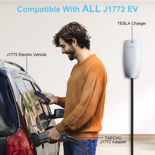 Tesla to J1772 Adapter, 60A & Anti-Drop Lock