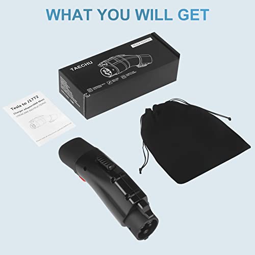 Tesla to J1772 Adapter, 60A & Anti-Drop Lock