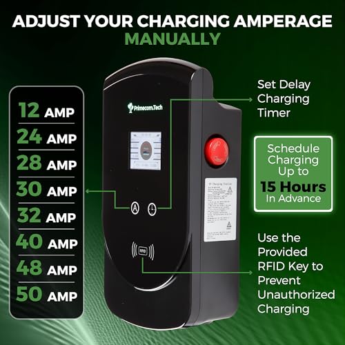 Smart 50A Home EV Charger for All EVs