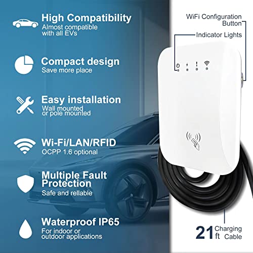 Smart 40A Level 2 Electric Vehicle Charger
