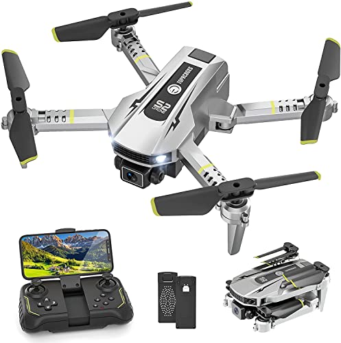 Mini Camera Drone with Adjustable Speed, 2 Batteries