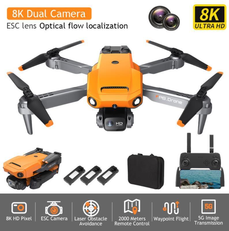 Foldable 8K Dual-Camera GPS Drone with WIFI