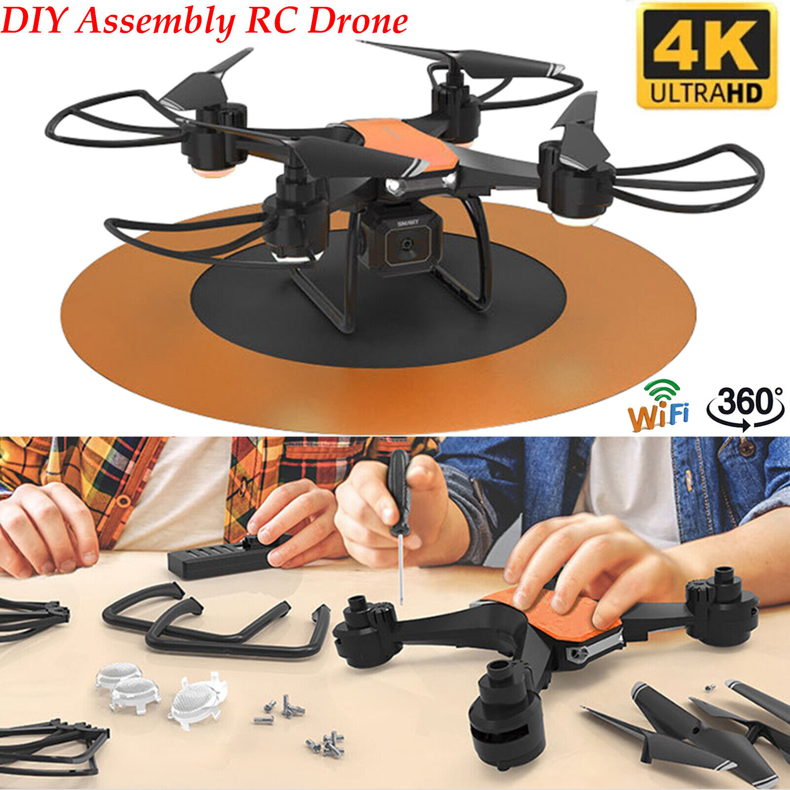 Dual Camera 4K HD Drone with GPS