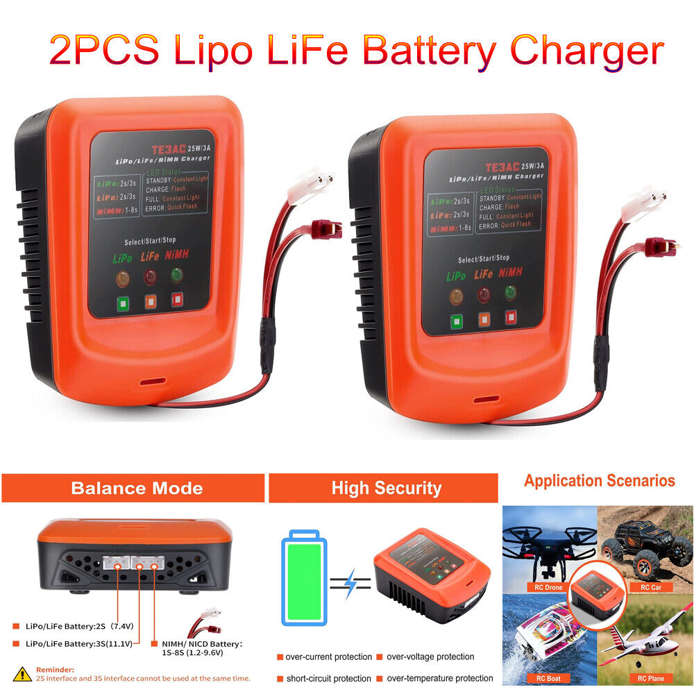 Dual LiPo Balance Battery Charger for Drones