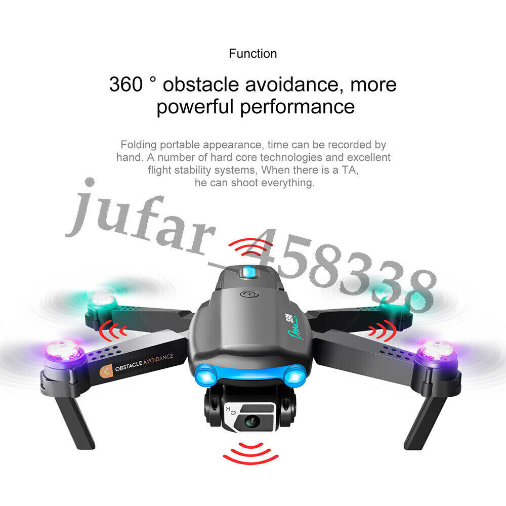 Dual Camera Foldable Drone with 3 Batteries