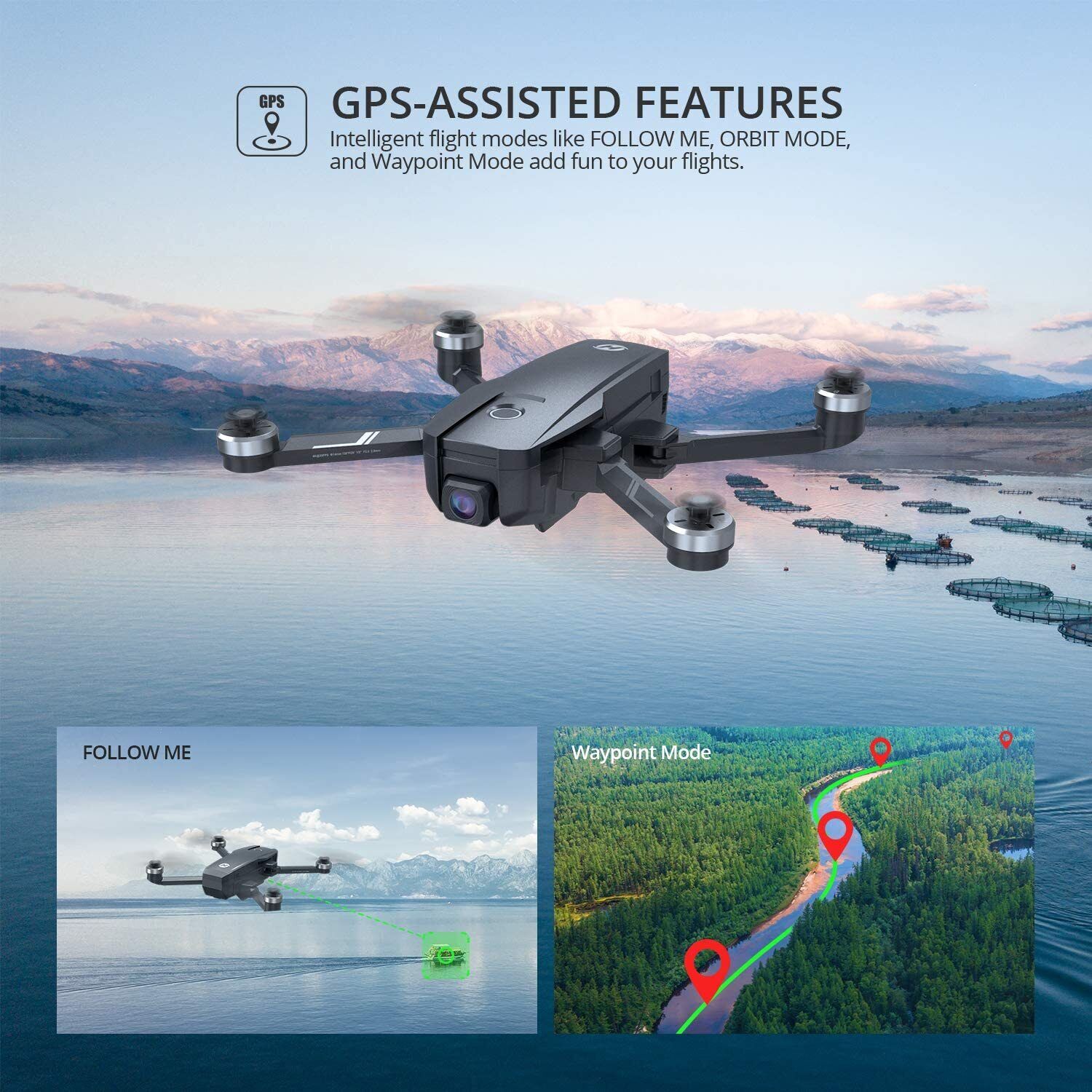 HS720E 4K GPS Drone with Brushless Motor