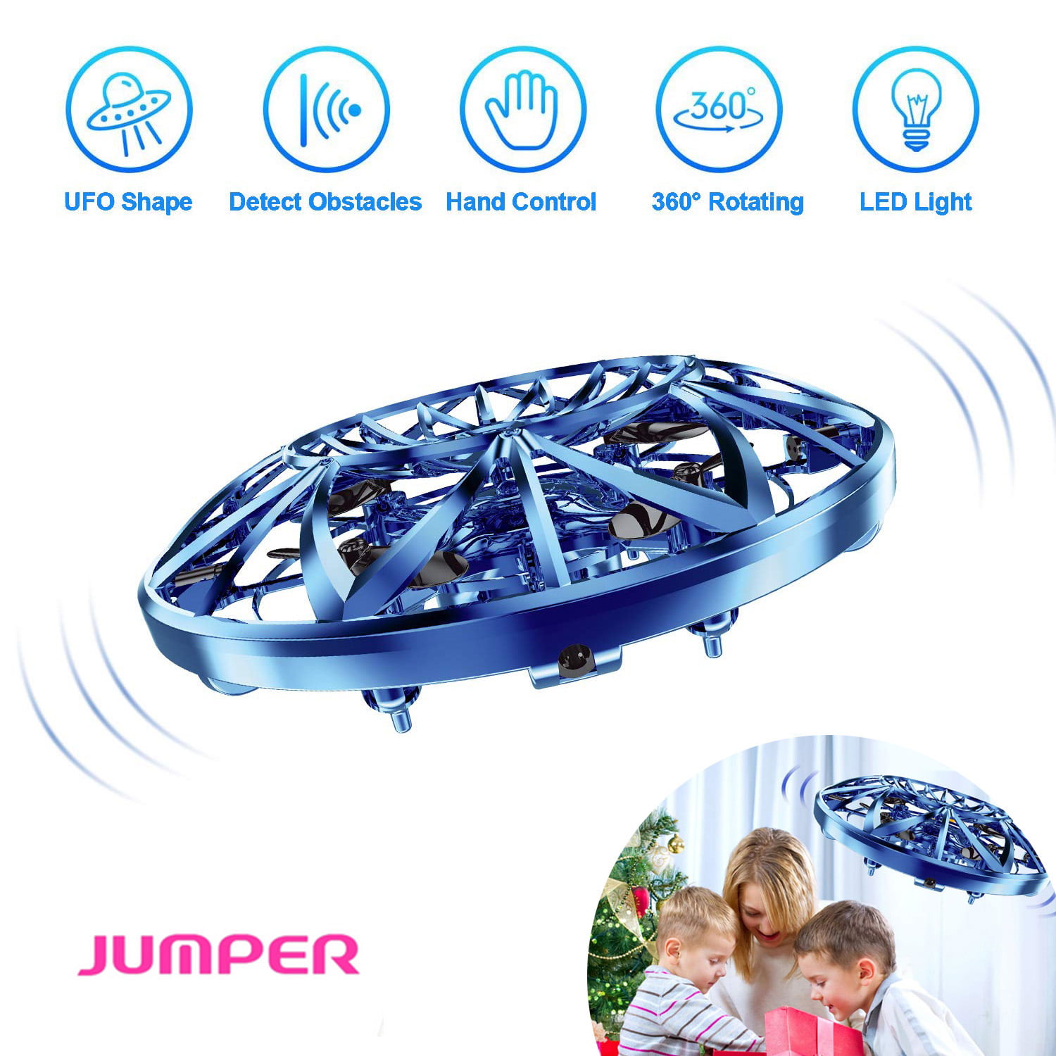 Kids' Hand-Operated Flying Drone Toy