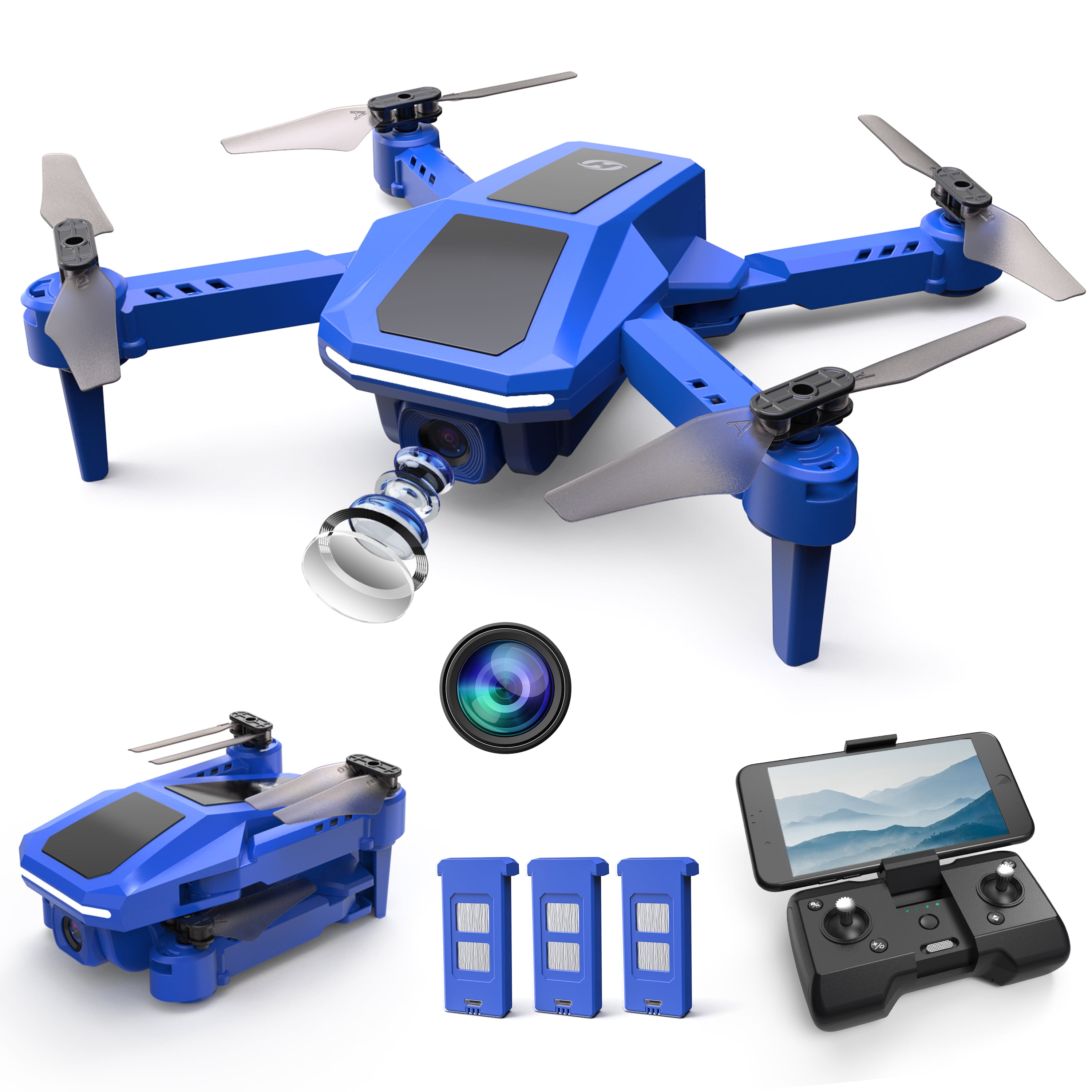 Foldable FPV Drone with 1080P Camera