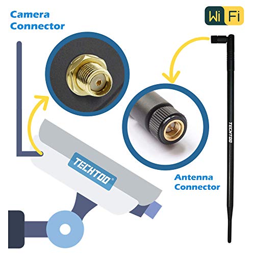 TECHTOO 9dBi WiFi Antenna for Wireless Cameras