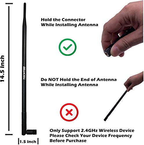 TECHTOO 9dBi WiFi Antenna for Wireless Cameras