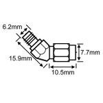 2-Pack Gold-Plated RF FPV Antenna Adapters