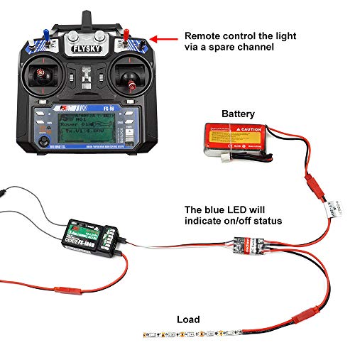 AUX Remote Switch Relay for Drone LED Lights