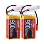 SUNPADOW 7.4V 900mAh 2S RC Lipo Batteries (2 Pack)