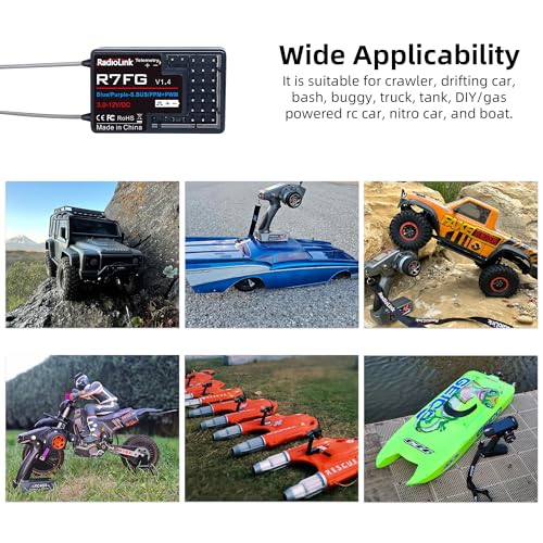 Radiolink 2.4G R7FG 7-Channel Gyro Receiver