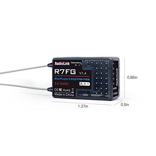 Radiolink 2.4G R7FG 7-Channel Gyro Receiver