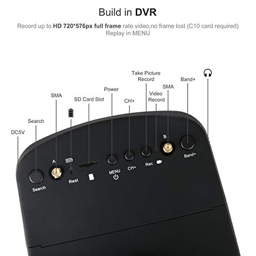 SoloGood EV800D FPV Goggles with DVR and Battery