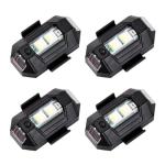 4 LED Strobe Lights for Drones and Bikes