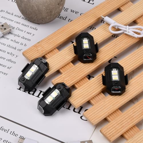 4 LED Strobe Lights for Drones and Bikes