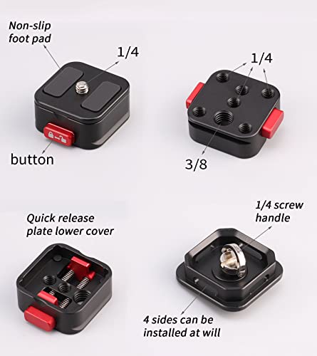 FOTGA Claw Quick-Release Plate Set for Cameras