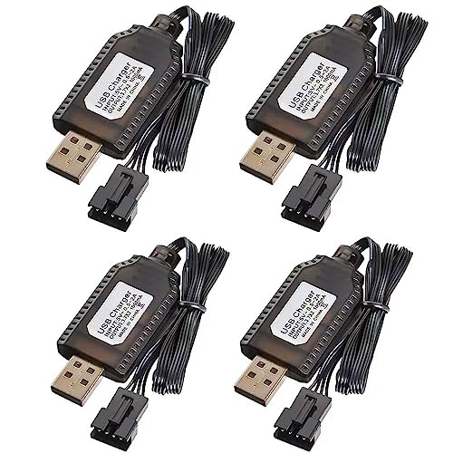 4PCS USB LiPo Battery Charger with SM-4P Connector