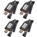 4PCS USB LiPo Battery Charger with SM-4P Connector
